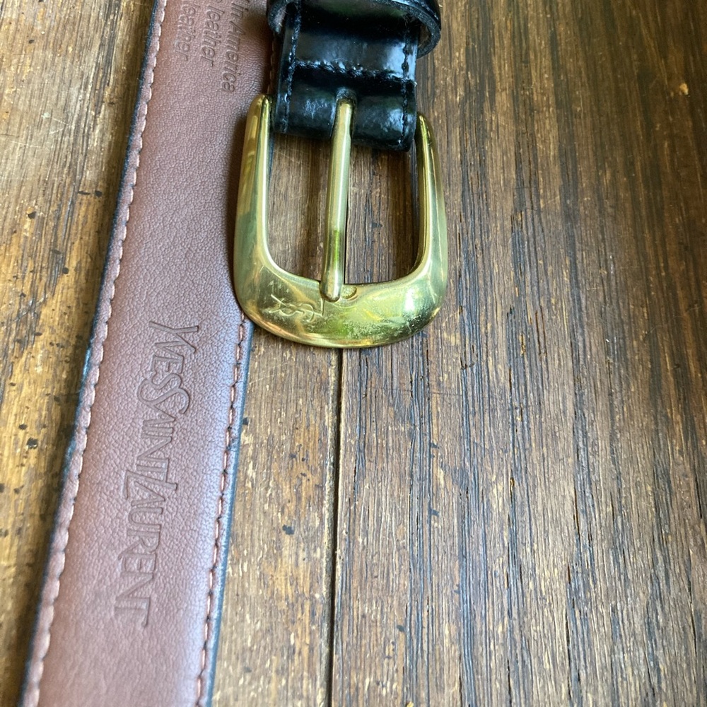 Yves Saint Laurent Black Belt. Men’s size Large.